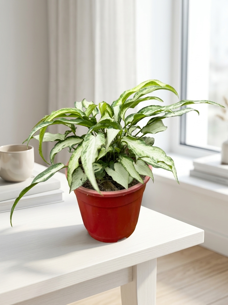 Lush White Butterfly Syngonium nursery specimen
