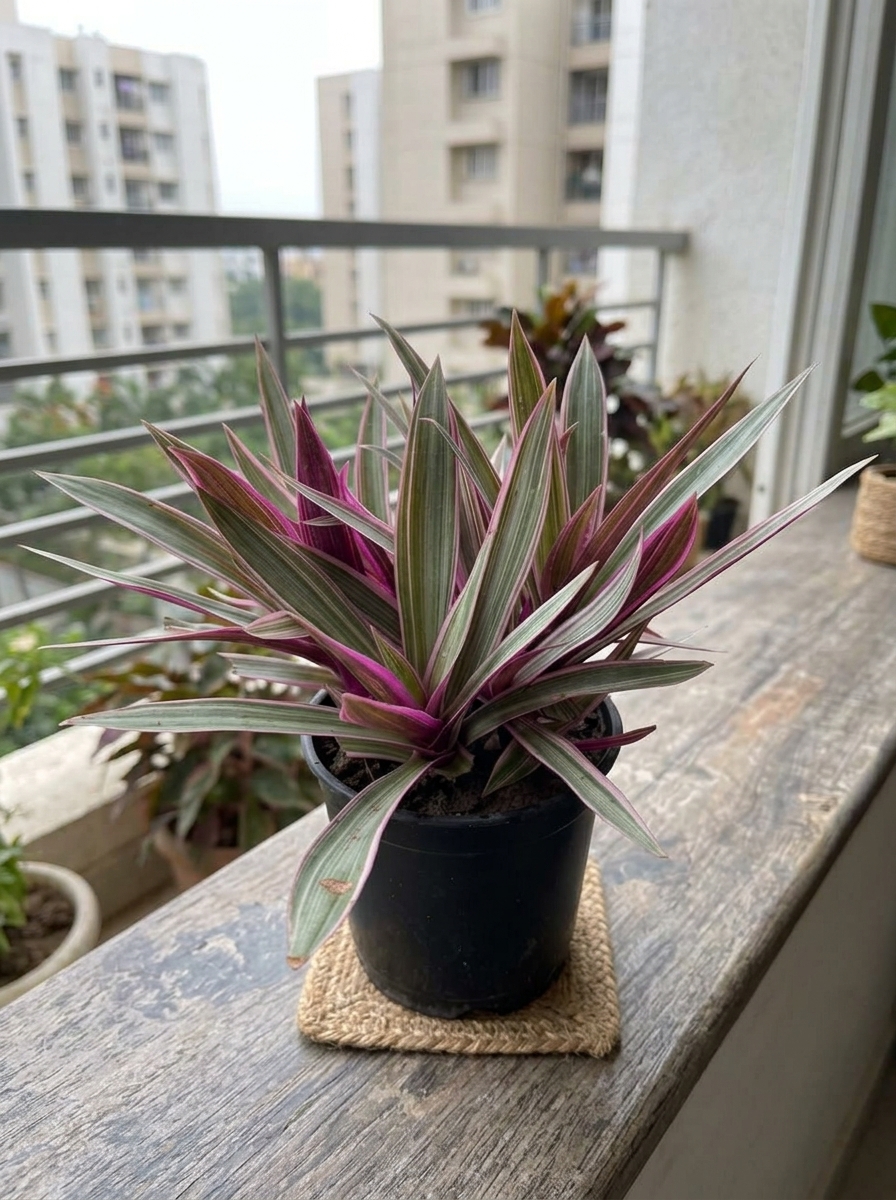 Lush Moses-in-the-Cradle (Tradescantia Tricolor) nursery specimen