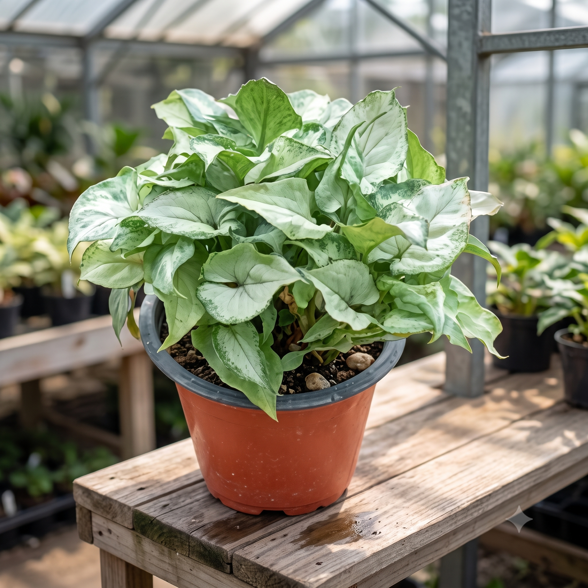 White Butterfly Syngonium live nursery plant specimen