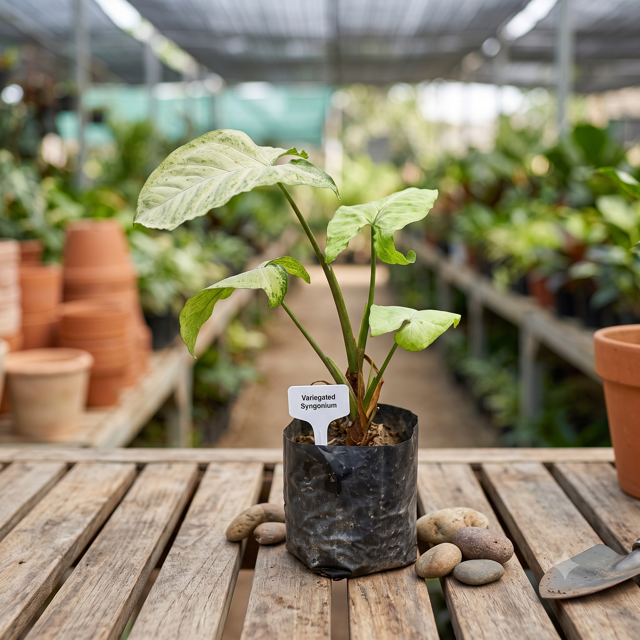 Variegated Syngonium Plant (Albo-Variegata) live nursery specimen