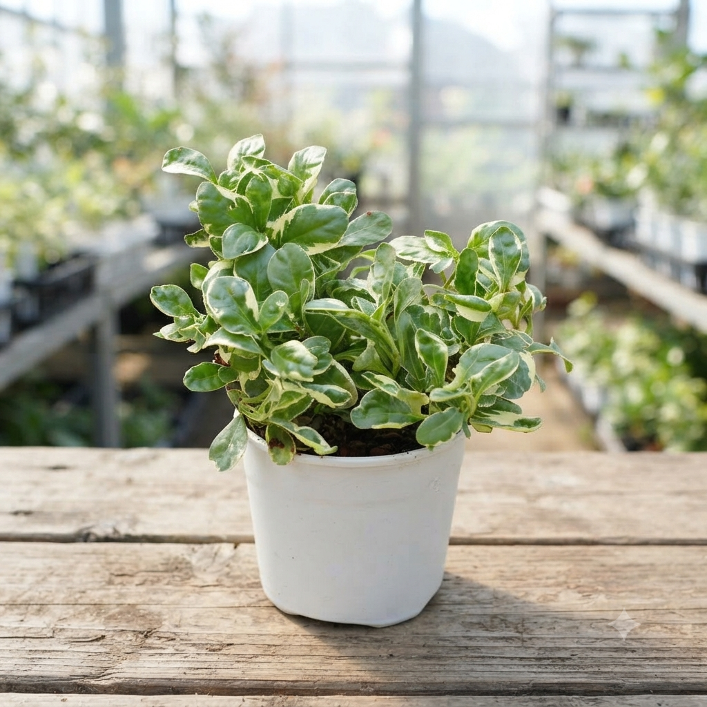 Variegated Peperomia Baby Rubber Plant live nursery specimen
