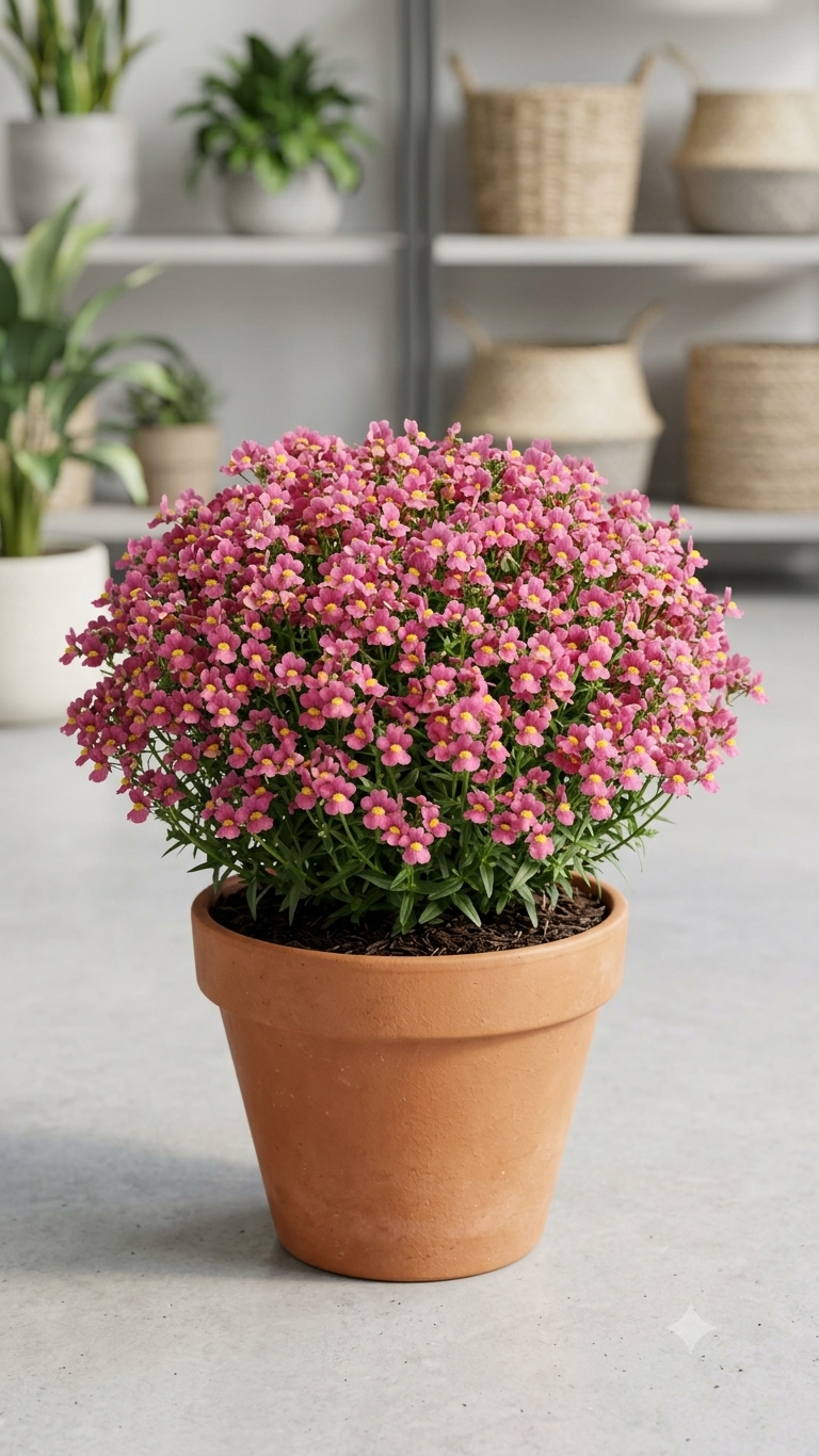 Rose Pink Nemesia mature flowering appearance