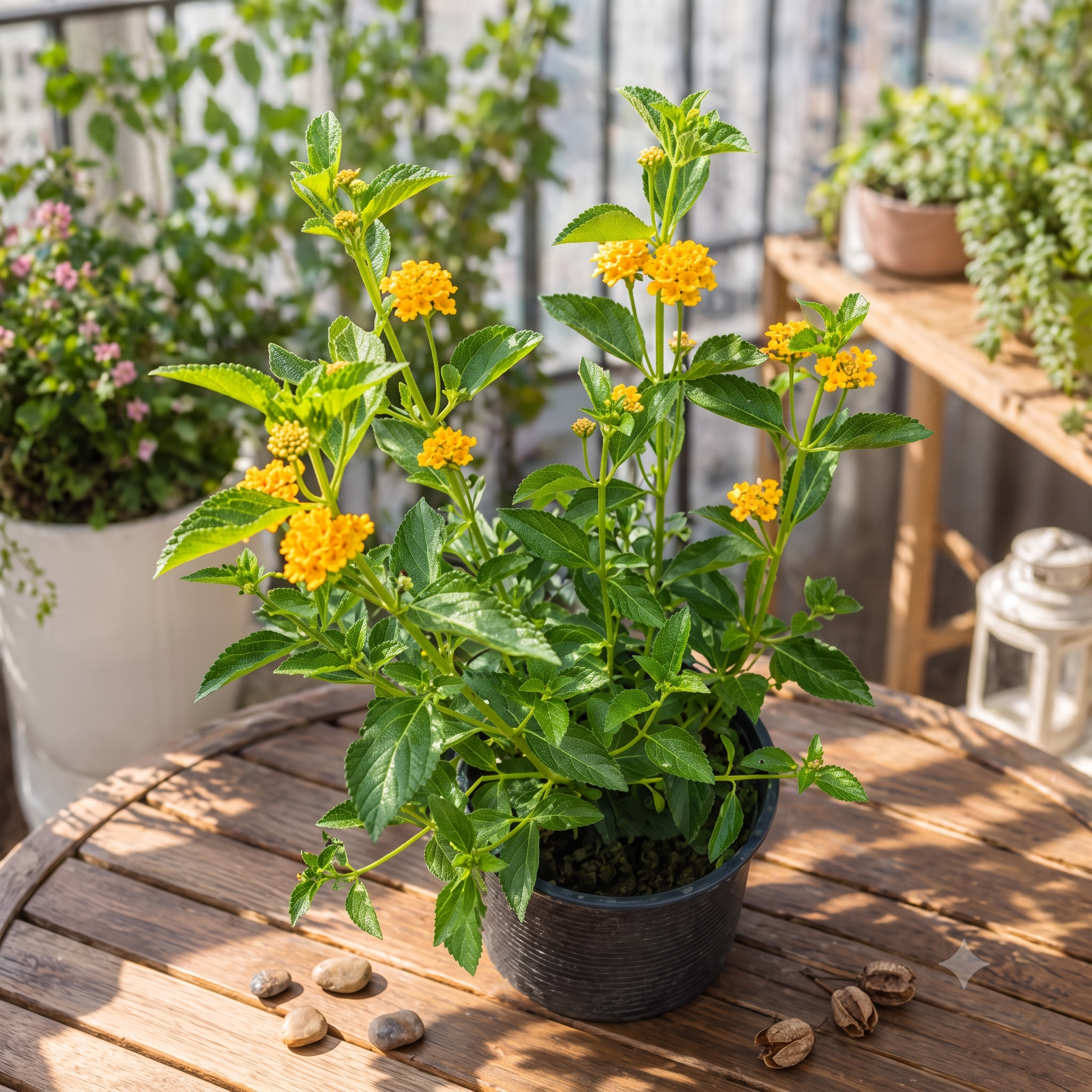 Yellow Lantana Flowering Shrub (Lantana camara) live nursery specimen