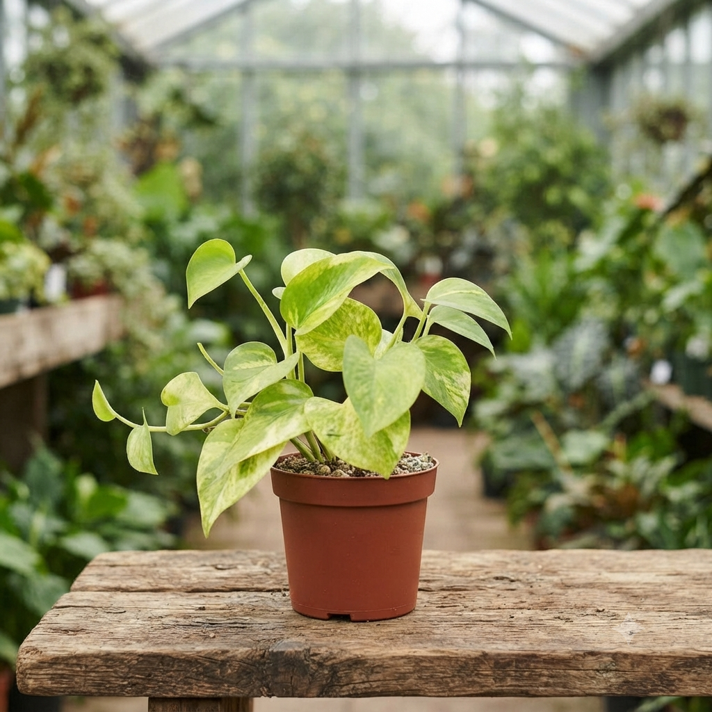 Marble Queen Variegated Pothos live nursery specimen