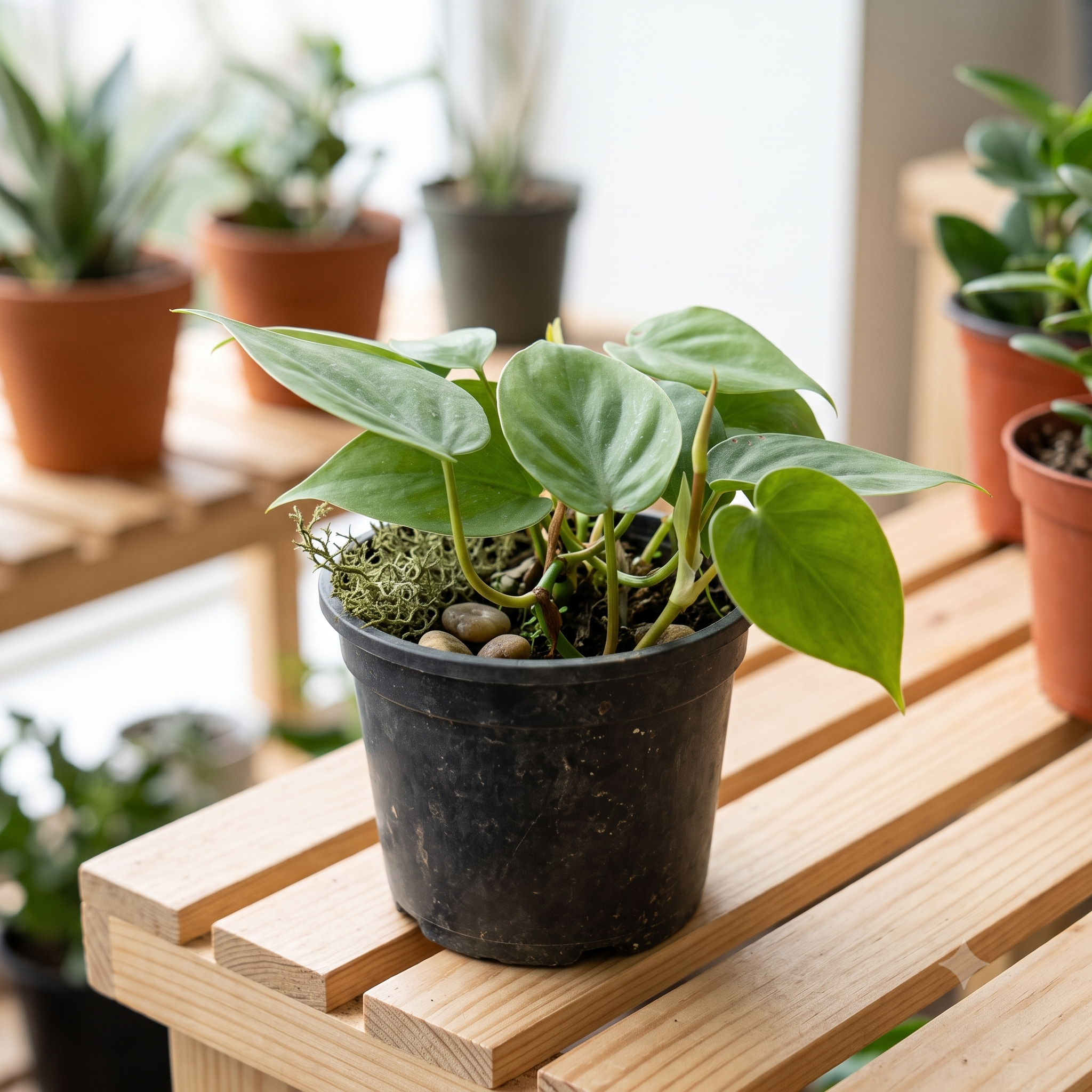Heartleaf Philodendron (Philodendron hederaceum) live nursery specimen