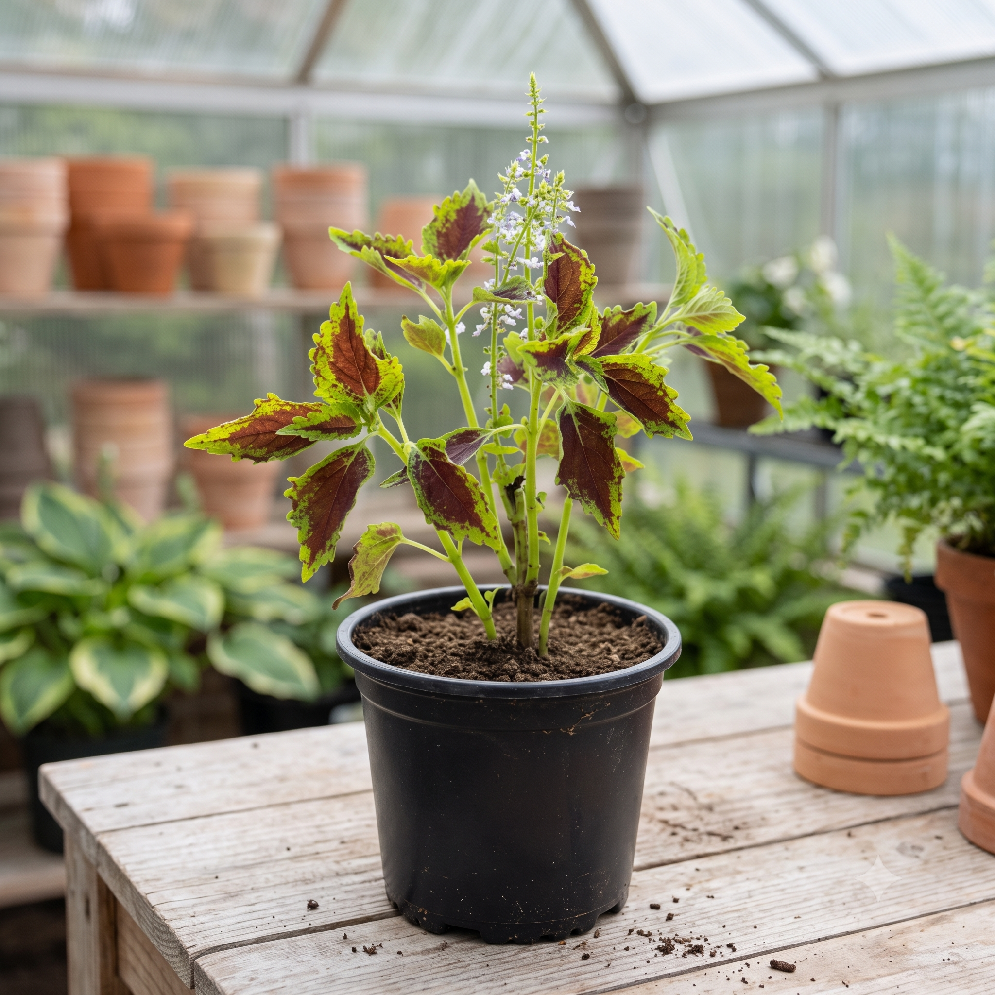 Crimson & Lime Coleus Foliage Plant live nursery specimen